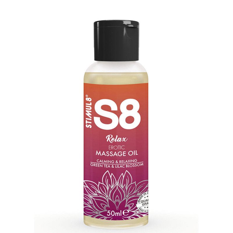 STIMUL8 - S8 ACEITE DE MASAJE ERÓTICO RELAX TÉ VERDE 50 ML