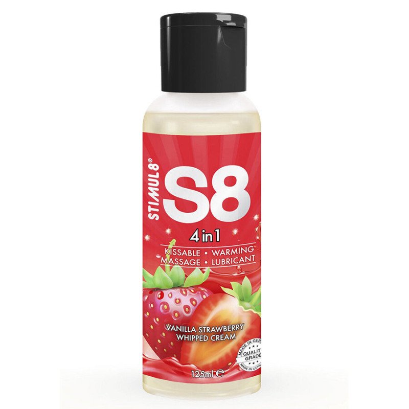 STIMUL8 - S8 LUBRICANTE PARA POSTRES DE FRESA 4 EN 1 125 ML