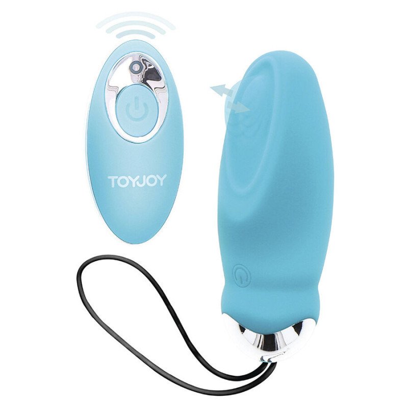 TOYJOY - VIBRADOR AZUL CON CONTROL REMOTO "FELICIDAD, ESTOY TAN EMOCIONADO"
