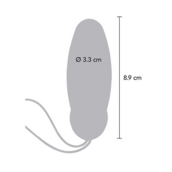 TOYJOY - VIBRADOR AZUL CON CONTROL REMOTO "FELICIDAD, ESTOY TAN EMOCIONADO"