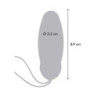 TOYJOY - VIBRADOR AZUL CON CONTROL REMOTO "FELICIDAD, ESTOY TAN EMOCIONADO"