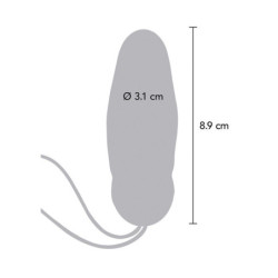 TOYJOY - VIBRADOR EXPLOSIVO DE HUEVOS FELICIDAD MI ORGASMO CON CONTROL REMOTO