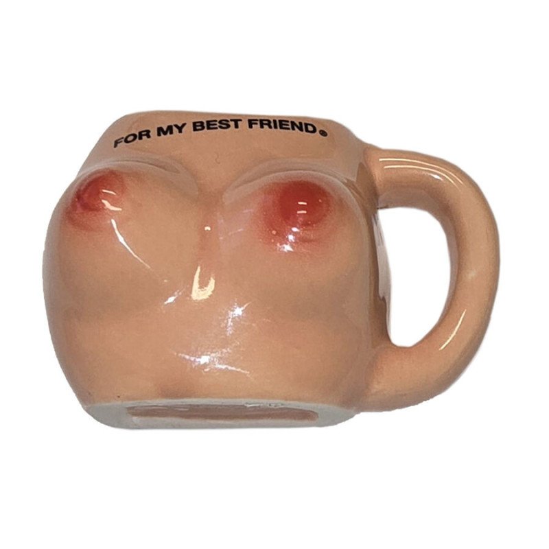DIABLO PICANTE – IMÁN DE PECHO EN TAZA DE CERÁMICA “PARA MI MEJOR AMIGO”