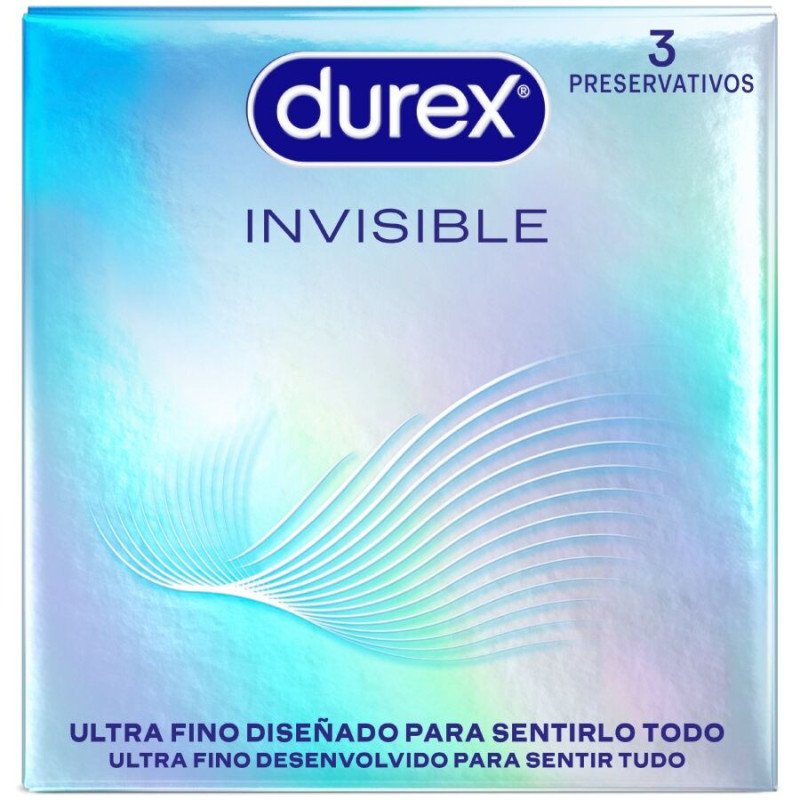 DUREX - PRESERVATIVOS ULTRA FINOS INVISIBLES - 3 UNIDADES