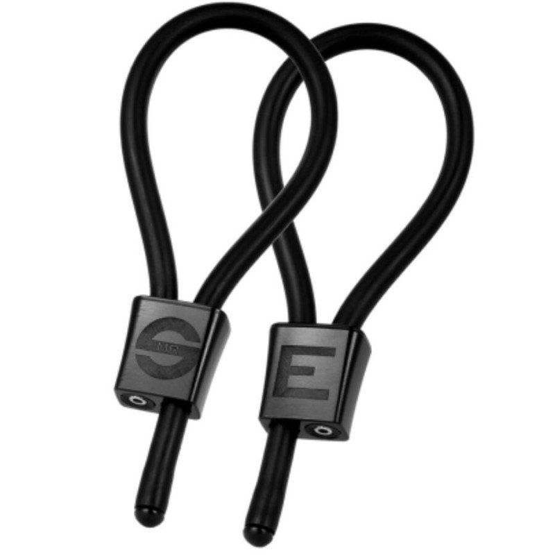 ELECTRASTIM - ANILLOS PARA PENE AJUSTABLES PRESTIGE ELECTRA LOOPS NEGROS