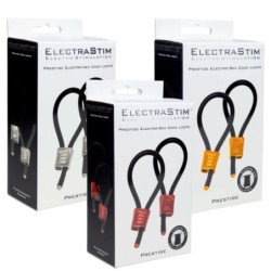 ELECTRASTIM - ANILLOS PARA PENE AJUSTABLES PRESTIGE ELECTRA LOOPS ROJOS