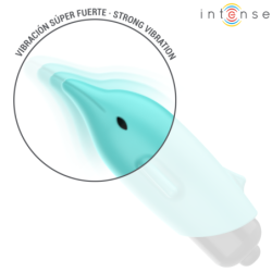 INTENSE - BALA VIBRATORIA ECHO DELFÍN AZUL 8 X 4,7 CM