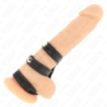 KINK - ANILLO PARA PENE DE TRIPLE CUERO CON CIERRE A PRESIÓN