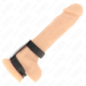 KINK - ANILLO DE PENE DOBLE DE CUERO AJUSTABLE