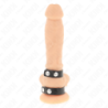 KINK - ANILLO DE PENE DOBLE DE CUERO AJUSTABLE