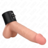 KINK - ANILLO DE PENE DE CUERO CON CIERRE A PRESIÓN 18 X 5 CM