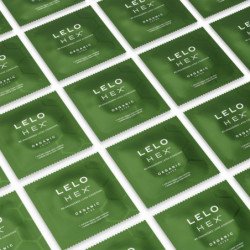 LELO - CAJA DE PRESERVATIVOS ORGÁNICOS HEX, 12 UNIDADES