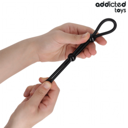 JUGUETES ADICTOS - CUERDA DE SILICONA PARA EL PENE DE DOBLE LAZO