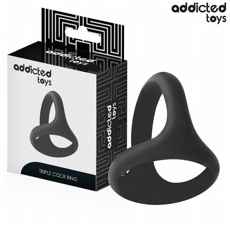 JUGUETES ADICTOS - ANILLO TRIPLE GRUESO PARA EL PENE