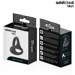 JUGUETES ADICTOS - ANILLO TRIPLE GRUESO PARA EL PENE