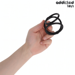 JUGUETES PARA ADICTOS - ANILLO TRIPLE PARA EL PENE