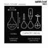 ADDICTED TOYS - LIMPIADOR ANAL DE VIAJE TALLA L 220 ML