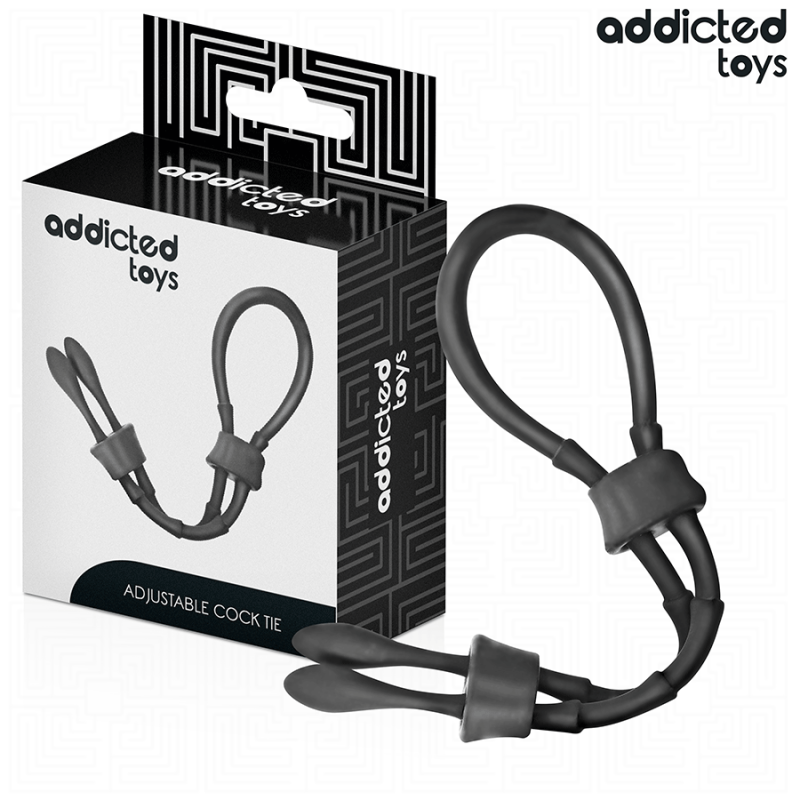 JUGUETES PARA ADICTOS - CUERDA DE SILICONA AJUSTABLE PARA EL PENE