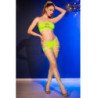 CHILIROSE - CR 4866 SET TOP Y SHORT VERDE NEÓN S/M