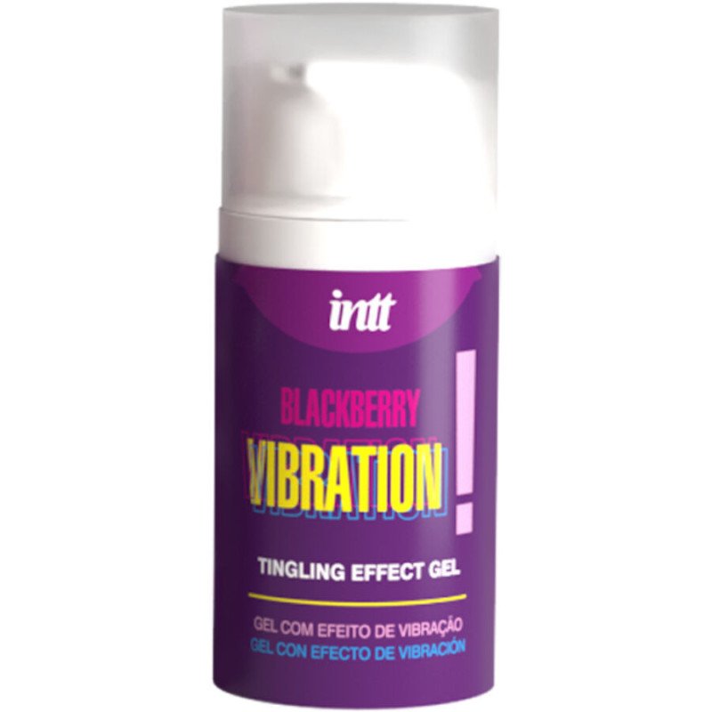 INTT LANZA - GEL VIBRATORIO LÍQUIDO SABOR A MORA 15 ML