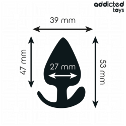 JUGUETES ANALES ADDICTED - TAPÓN ANAL DE SILICONA TALLA S 5,3 CM