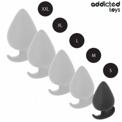 JUGUETES ANALES ADDICTED - TAPÓN ANAL DE SILICONA TALLA S 5,3 CM