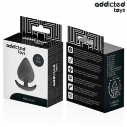 JUGUETES ANALES ADDICTED - TAPÓN ANAL DE SILICONA TALLA S 5,3 CM