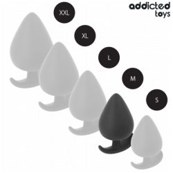 JUGUETES ANALES ADDICTED - TAPÓN ANAL DE SILICONA TALLA M 6,6 CM