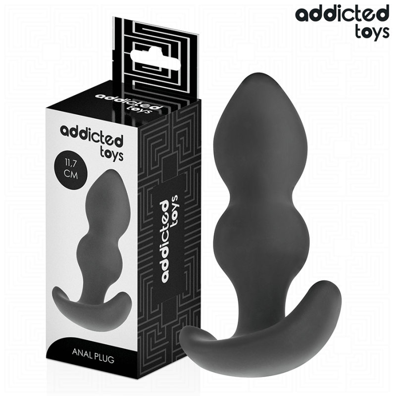 JUGUETES ANALES ADDICTED - TAPÓN ANAL DE SILICONA TALLA L 11,7 CM