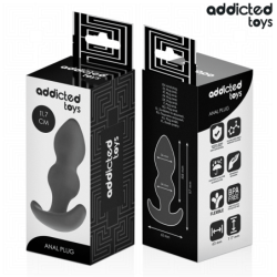 JUGUETES ANALES ADDICTED - TAPÓN ANAL DE SILICONA TALLA L 11,7 CM