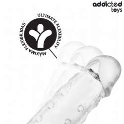 ADDICTED TOYS - EXTENSIÓN DE PENE TRANSPARENTE TALLA S 23 CM