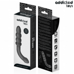 ADDICTED TOYS - MASAJEADOR ANAL DOBLE DE SILICONA DE 16,5 CM
