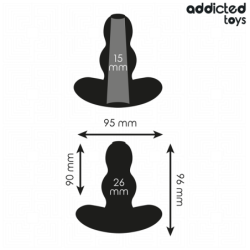 JUGUETES PARA ADICTOS - TAPÓN ANAL HUECO DE SILICONA TALLA M 9,6 CM