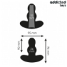 JUGUETES PARA ADICTOS - TAPÓN ANAL HUECO DE SILICONA TALLA M 9,6 CM
