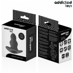 JUGUETES PARA ADICTOS - TAPÓN ANAL HUECO DE SILICONA TALLA M 9,6 CM