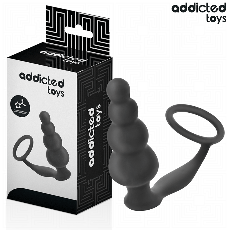 ADDICTED TOYS - TAPÓN ANAL CON ANILLO DE SILICONA MODELO 5