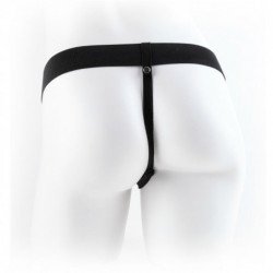 SERIE FETISH FANTASY - SERIE 7 STRAP-ON HUECO CON BOLAS 17,8 CM CARNE