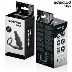 ADDICTED TOYS - TAPÓN ANAL CON ANILLO DE SILICONA MODELO 5