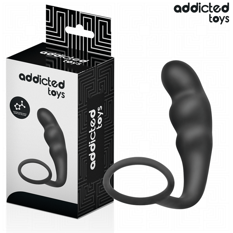 ADDICTED TOYS - TAPÓN ANAL CON ANILLO DE SILICONA MODELO 4
