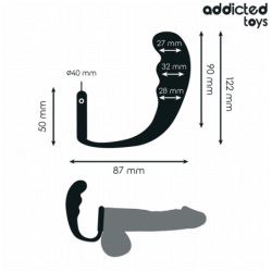ADDICTED TOYS - TAPÓN ANAL CON ANILLO DE SILICONA MODELO 4