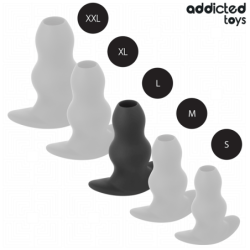 ADDICTED TOYS LOCKED - TAPÓN ANAL HUECO DE SILICONA TALLA L 11,1 CM