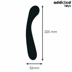 JUGUETES PARA ADICTOS - MASAJEADOR ANAL DOBLE DE SILICONA DE 22,5 CM