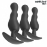 ADDICTED TOYS - CONJUNTO DE 3 TAPONES ANALES DE SILICONA MODELO 1