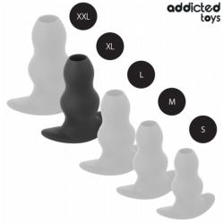 ADDICTED TOYS LOCKED - TAPÓN ANAL HUECO DE SILICONA TALLA XL 13,9 CM