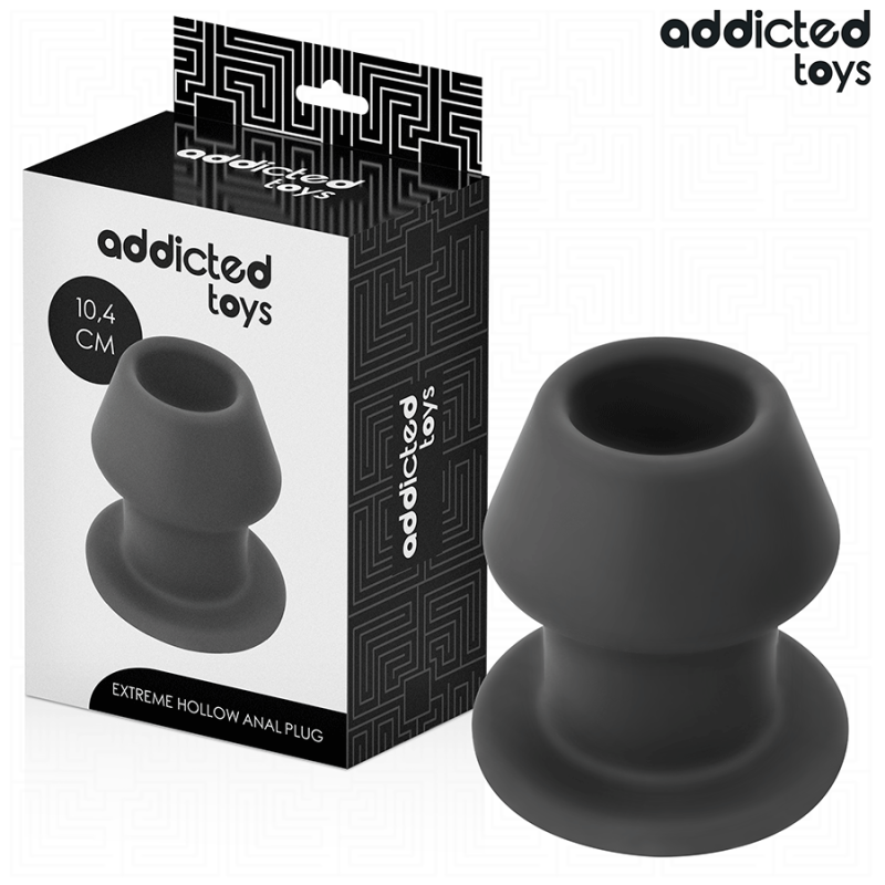 ADDICTED TOYS - TAPÓN ANAL HUECO EXTREMO DE SILICONA TAMAÑO L 10,4 CM