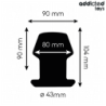 ADDICTED TOYS - PLUG ANAL HUECO EXTREM SILICONA TALLA L 10,4 CM