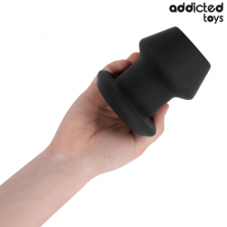 JUGUETES PARA ADICTOS - TAPÓN ANAL HUECO EXTREMO DE SILICONA TAMAÑO L 10,4 CM