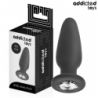 JUGUETES ANALES ADDICTED - TAPÓN ANAL CON JOYAS DE SILICONA TALLA S 8,8 CM