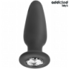 JUGUETES ANALES ADDICTED - TAPÓN ANAL CON JOYAS DE SILICONA TALLA S 8,8 CM