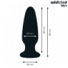 JUGUETES ANALES ADDICTED - TAPÓN ANAL CON JOYAS DE SILICONA TALLA S 8,8 CM